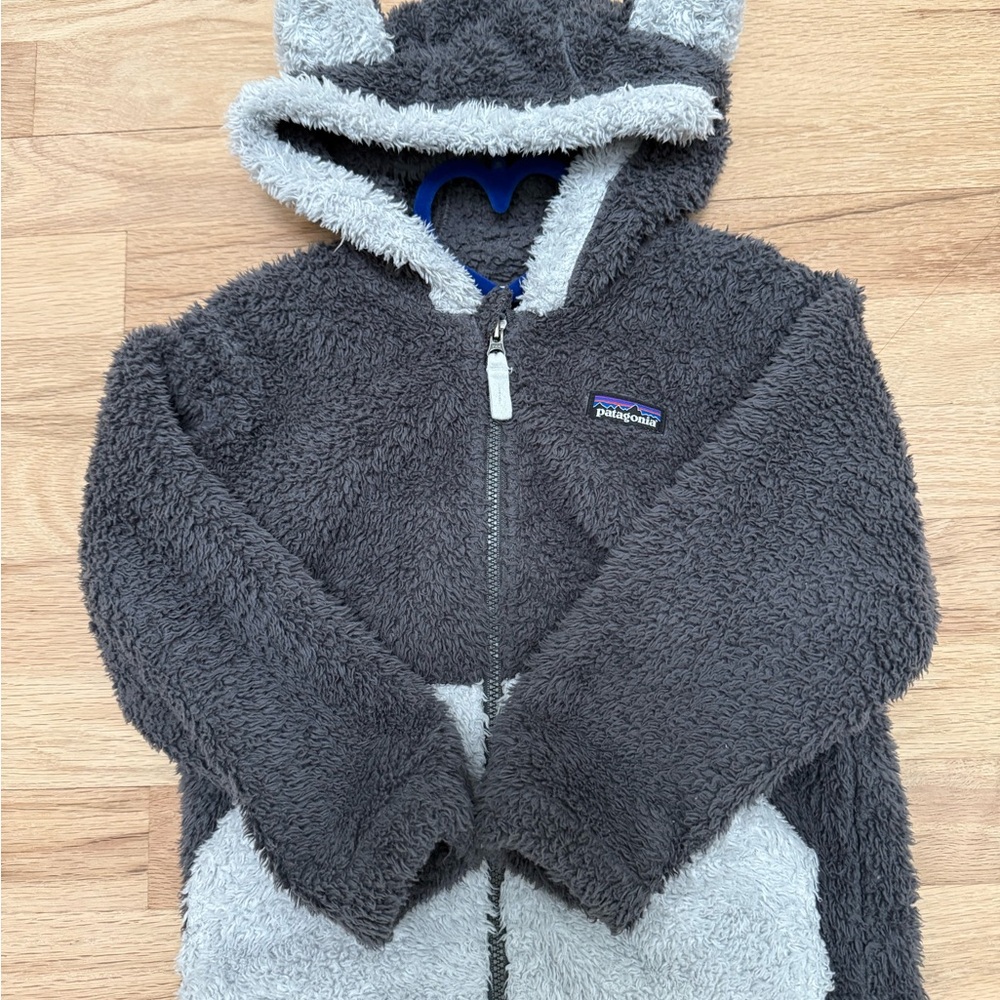 Patagonia Kids Fuzzy Fleece Jacket with ears